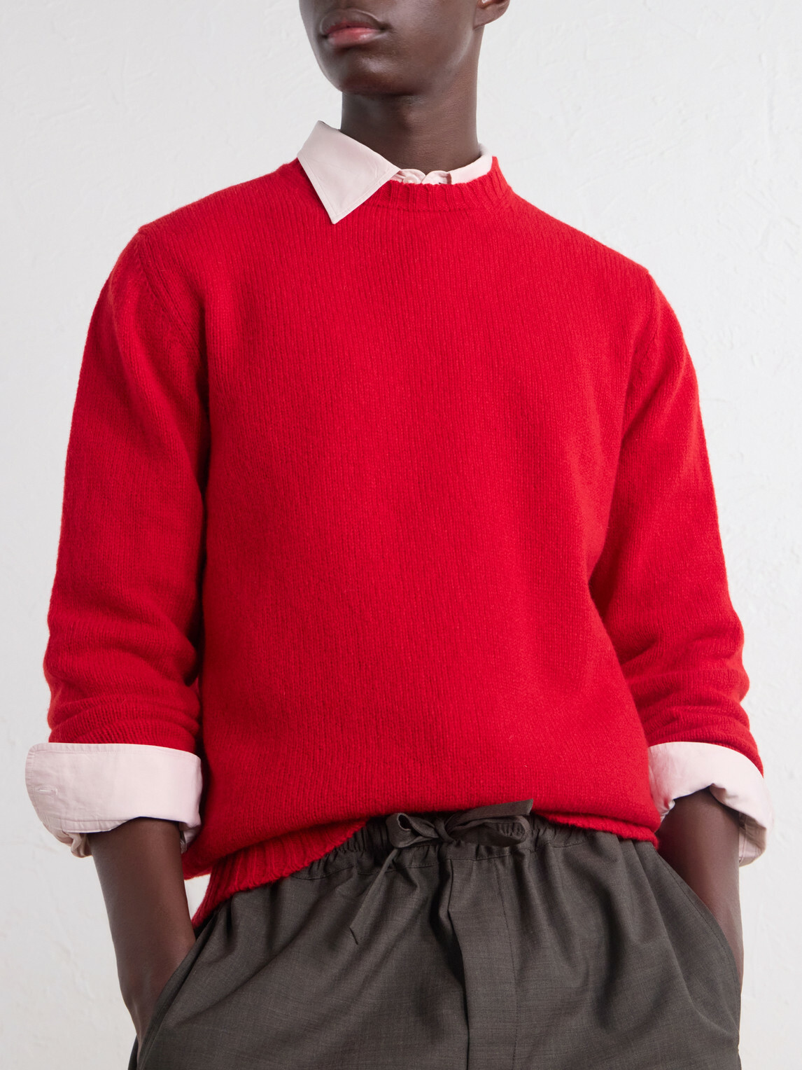 William Lockie - Virgin Wool Sweater - Red