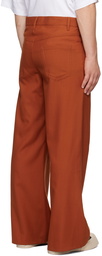 Marni Orange Zip Trousers