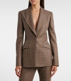 Gabriela Hearst Leiva houndstooth wool and silk blazer