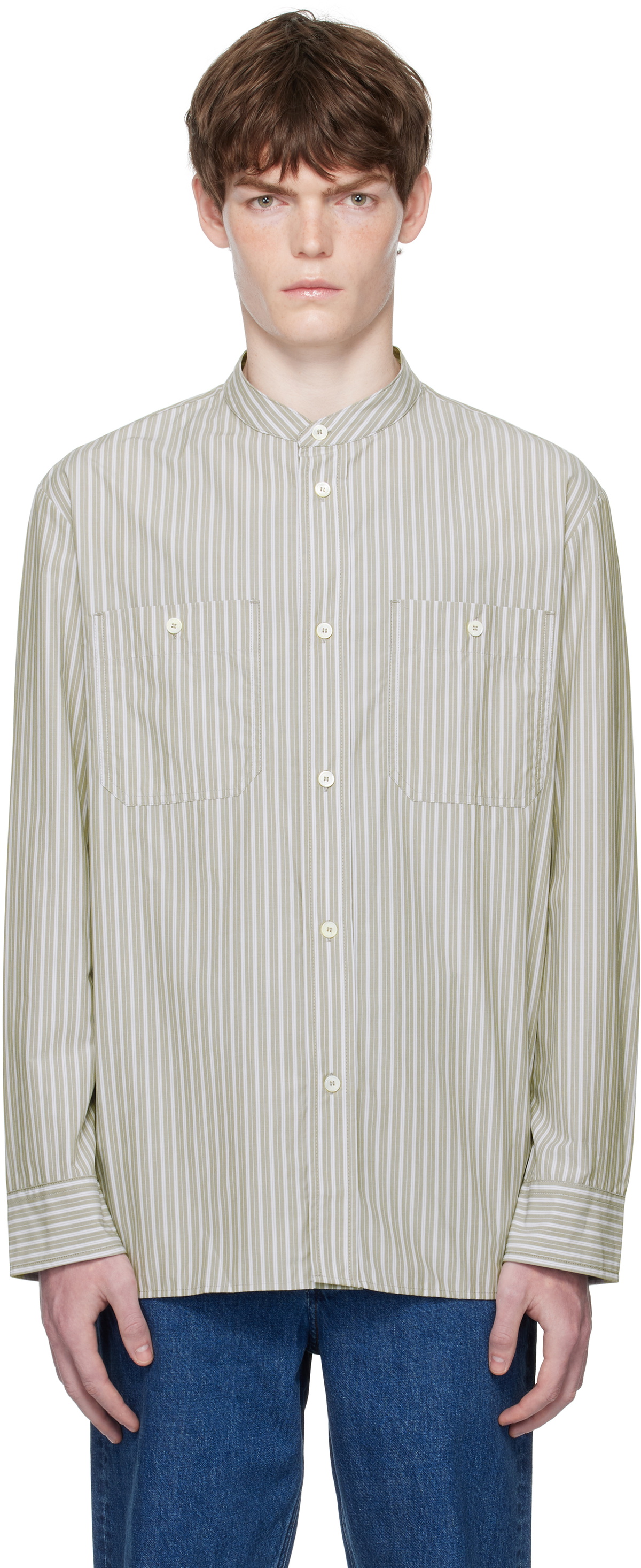 A.P.C. - Mateo Logo-Embroidered Cotton Oxford Shirt - White