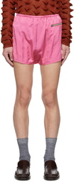 Acne Studios Pink Zip Pocket Shorts