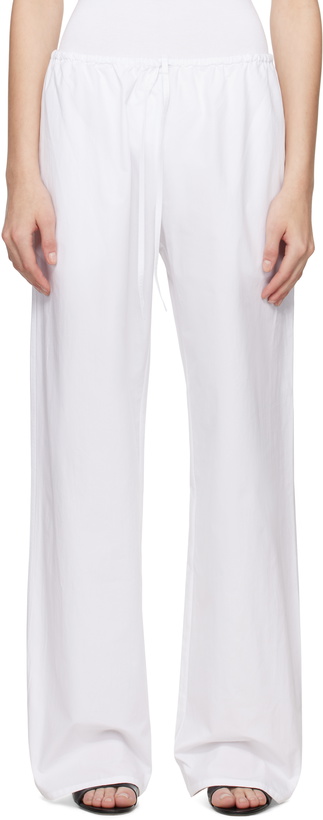Photo: Matteau White Drawcord Trousers