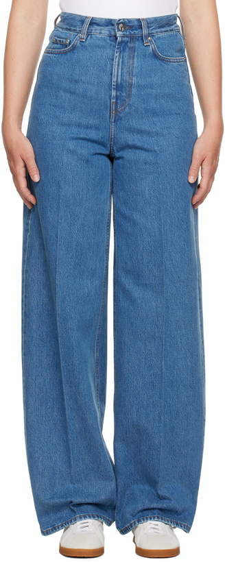 Photo: TOTEME Blue Wide Leg Jeans