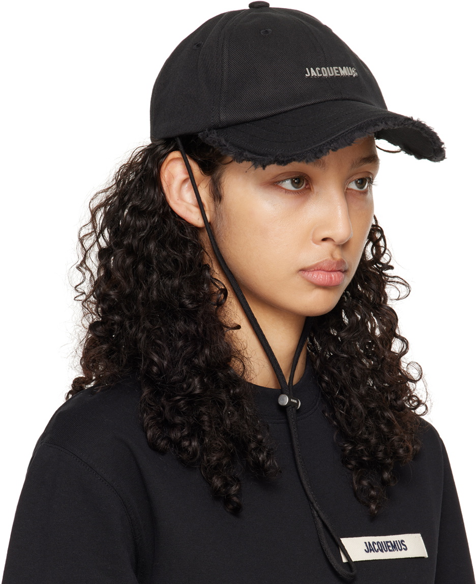 Jacquemus Black Le Chouchou 'La casquette Artichaut' Cap