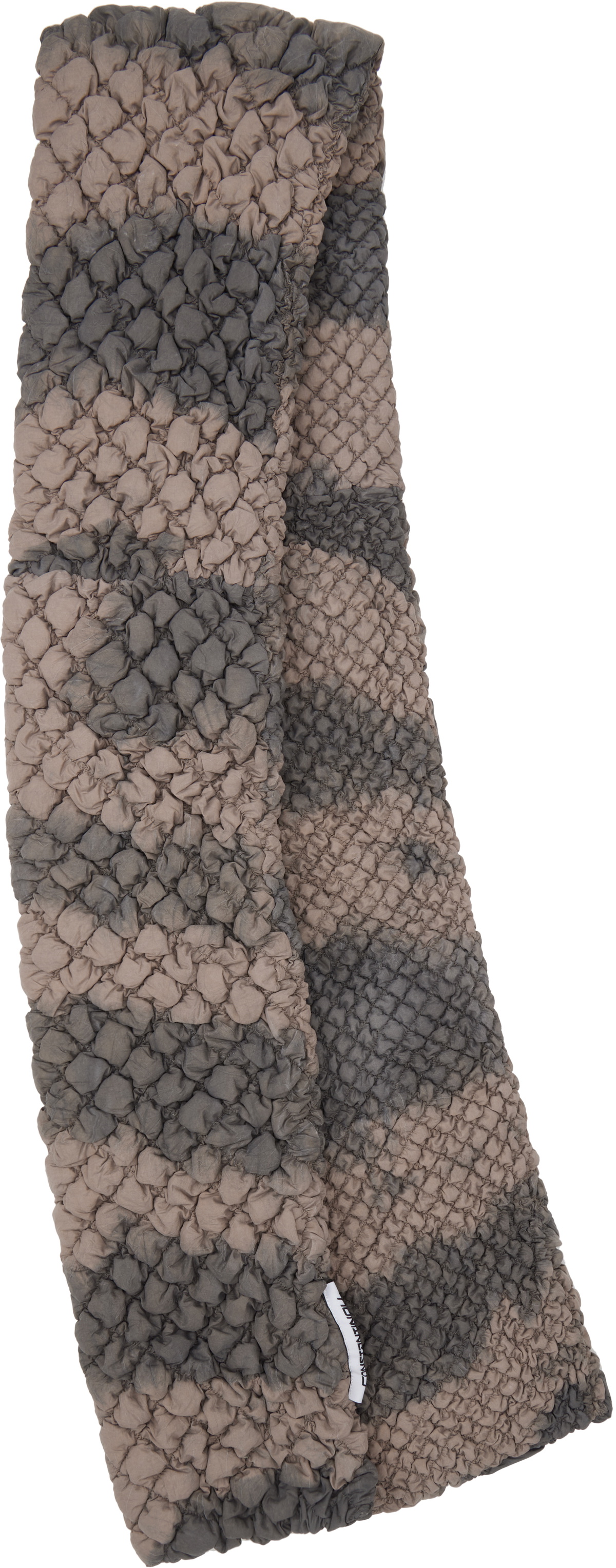 Charlie Constantinou SSENSE Exclusive Taupe Expandable Quilted Scarf