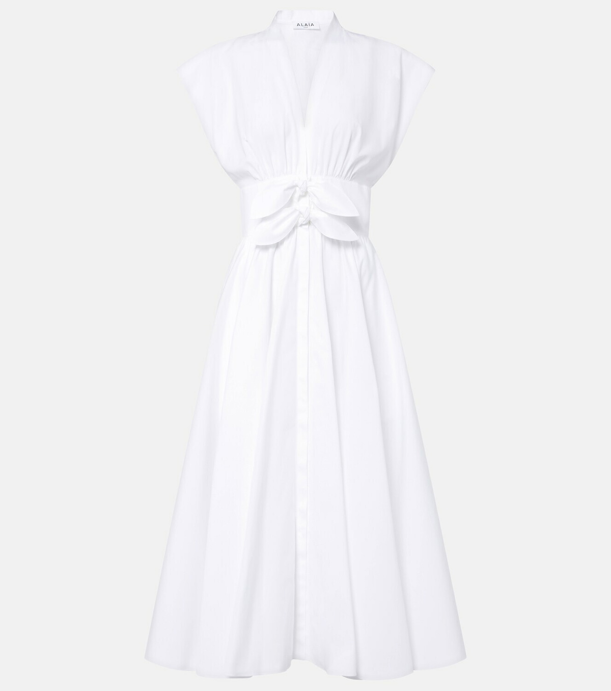 Alaïa Cotton poplin midi dress