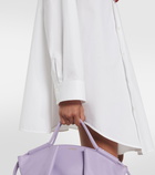 Loewe - Embroidered cotton poplin minidress