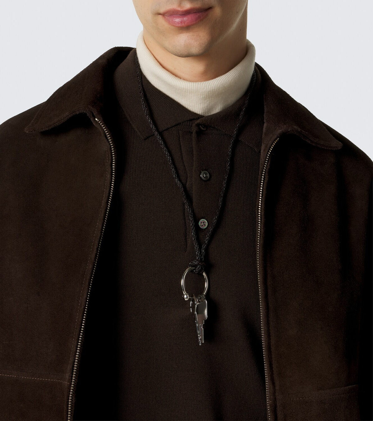 Lemaire Leather pendant necklace