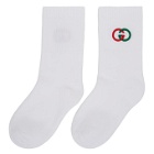 Gucci White Interlocking G Tennis Socks