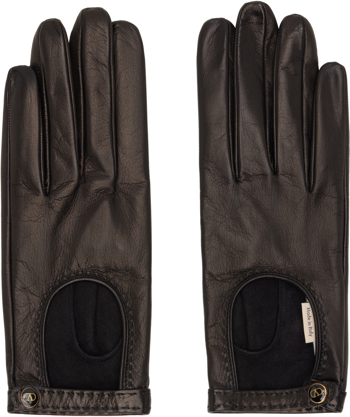 Valentino Garavani Black Lambskin Gloves