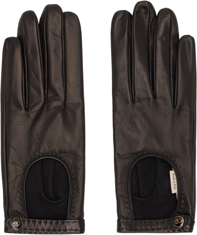Photo: Valentino Garavani Black Lambskin Gloves
