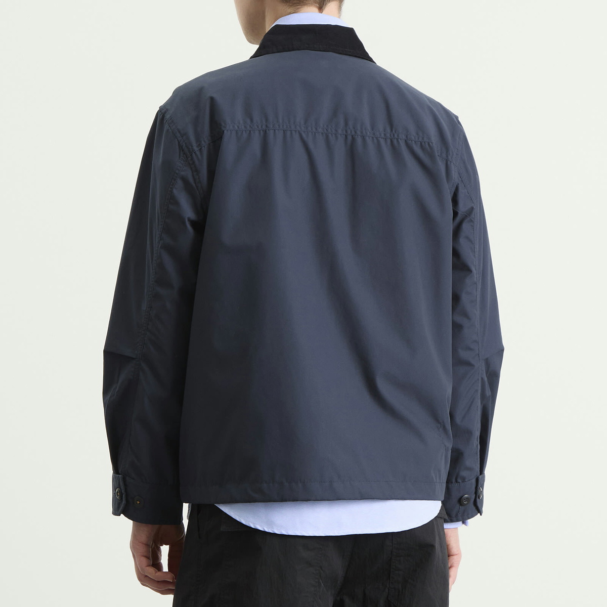 Universal Works Men's Recycled Poly Parachute Field Jacket in Navy