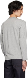 Comme des Garçons Play Gray Invader Edition Long Sleeve T-Shirt