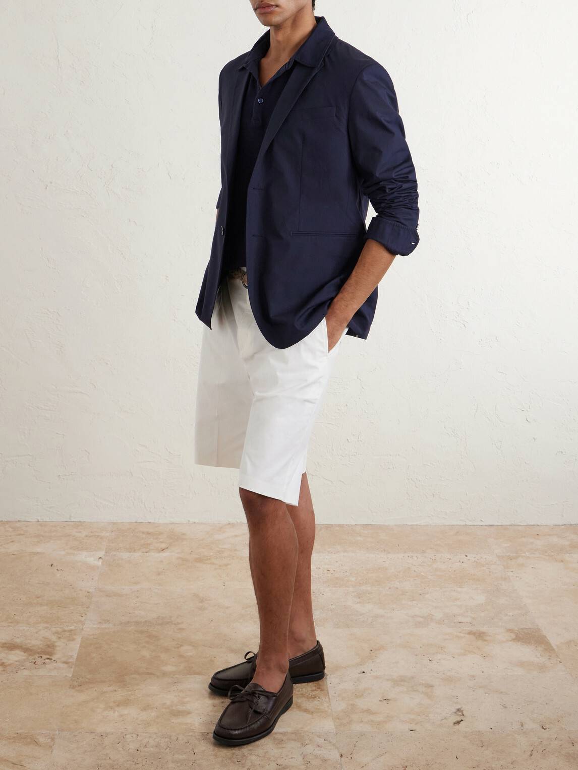 Orlebar Brown - Mathis Single-Breasted Cotton Blazer - Blue