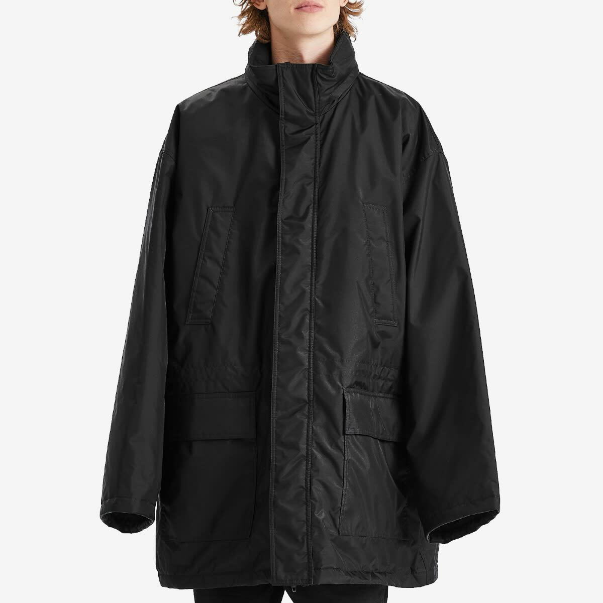 ジャケット・アウター balenciaga parka black nylon 25spring ジャケット・アウター balenciaga parka black nylon 25spring