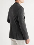 Loro Piana - Slim-Fit Unstructured Virgin Wool and Cashmere-Blend Jersey Blazer - Gray