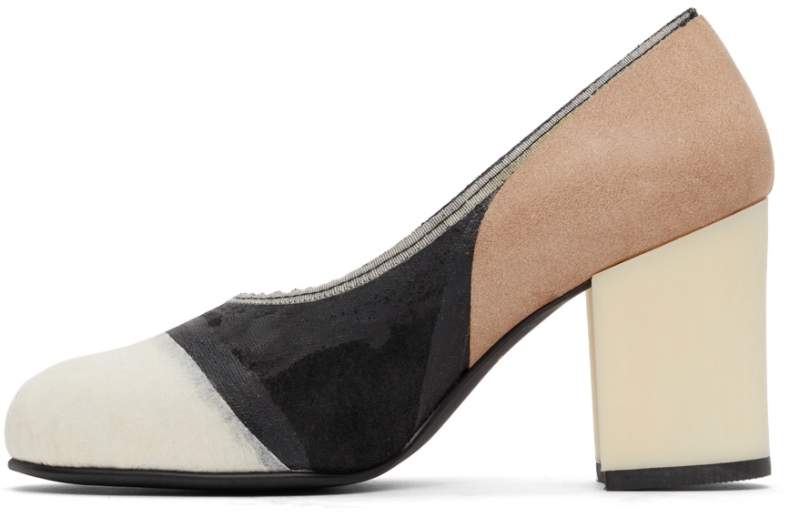 Comme des Garçons Colorblock Cowhide Heels Comme des Garcons