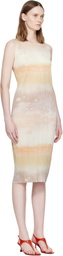 PLEATS PLEASE ISSEY MIYAKE Beige Sea Bubble Midi Dress