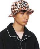 We11done Orange Leopard Bucket Hat