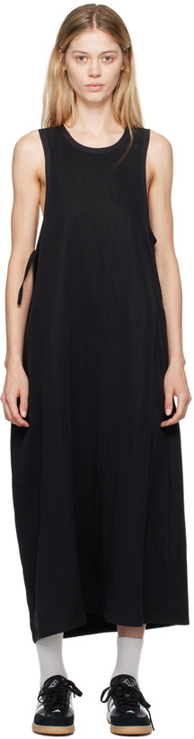 Photo: Y-3 Black Drawstring Midi Dress