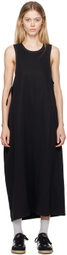 Y-3 Black Drawstring Midi Dress