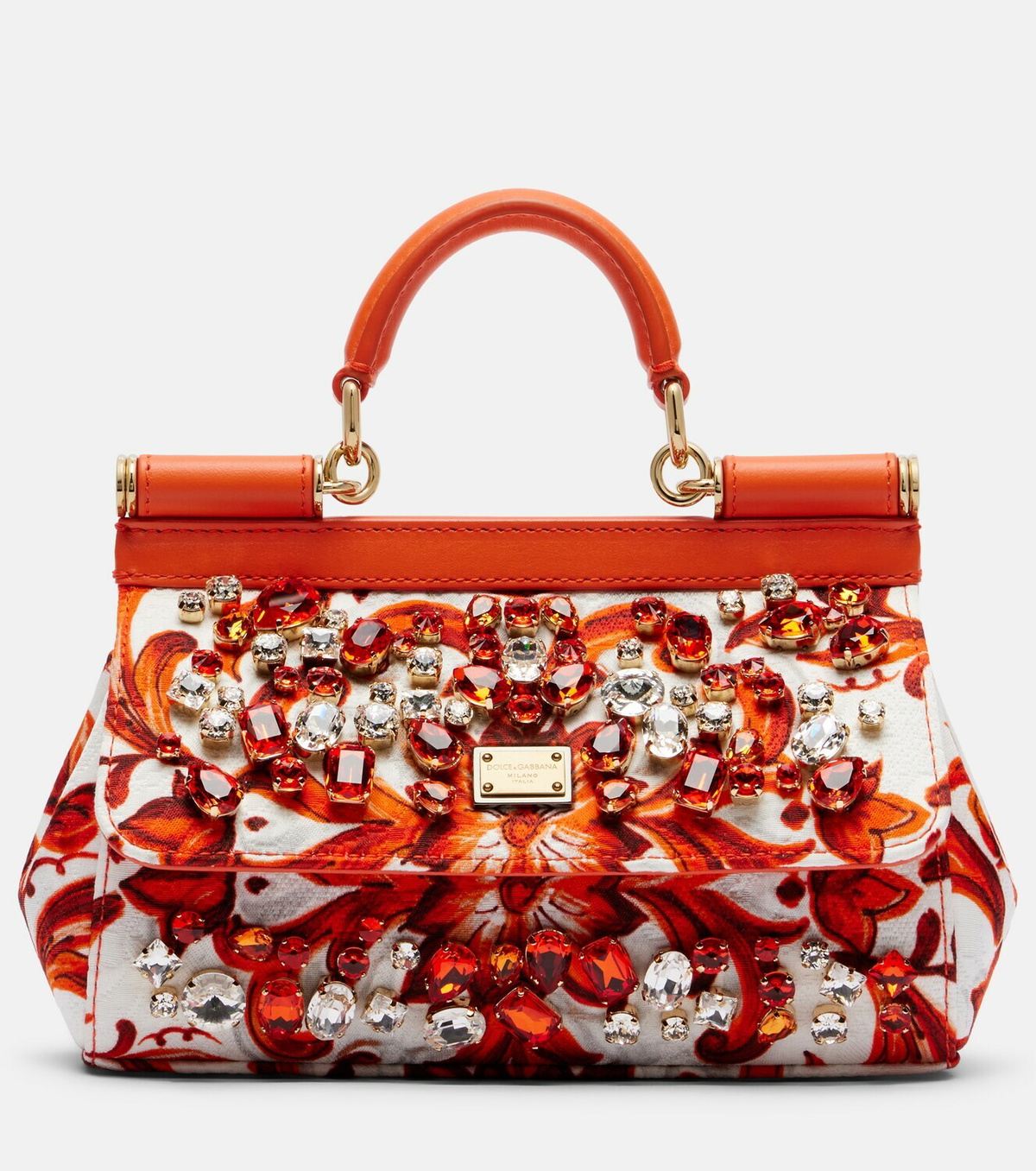 Dolce&Gabbana Sicily Mini embellished top-handle bag