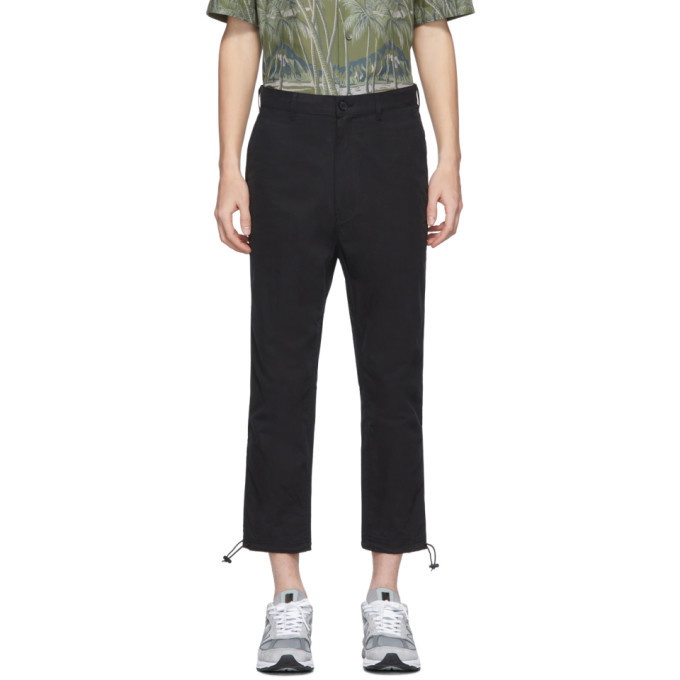 Photo: Comme des Garcons Homme Black Ripstop Peach Trousers