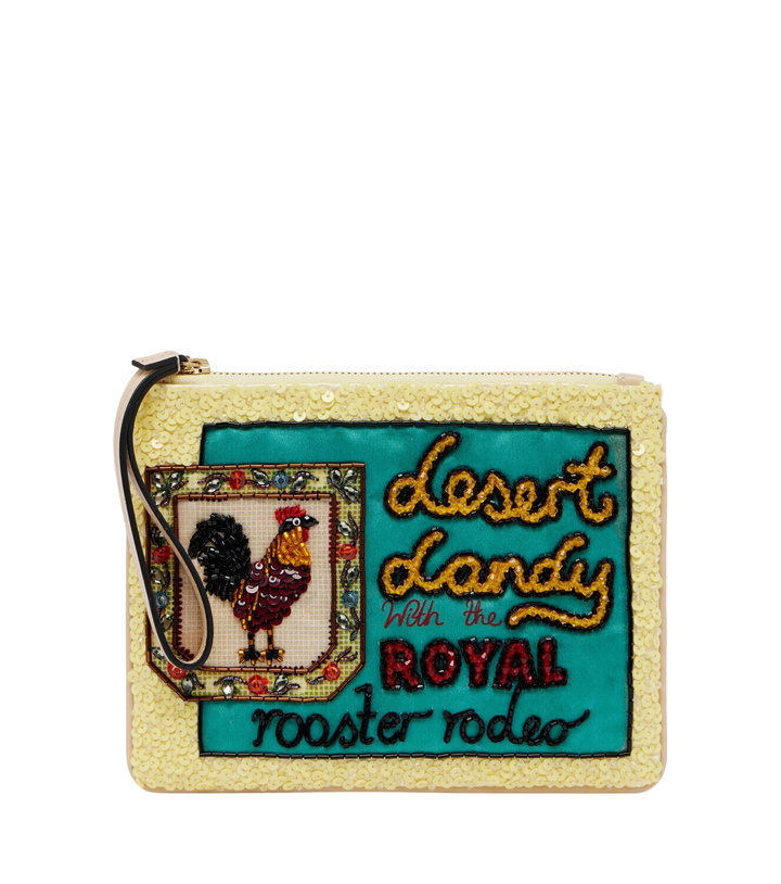 Photo: Alémais Ace Rooster embellished pouch
