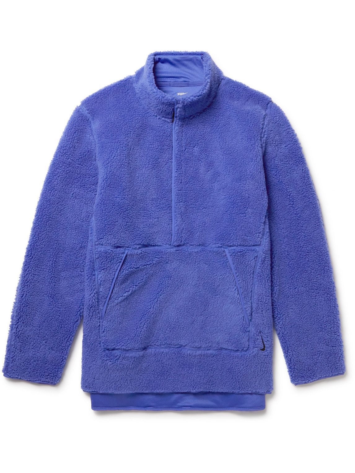 Photo: Nike Training - Logo-Embroidered Fleece Half-Zip Sweatshirt - Purple