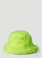 Fuzzy Bucket Hat in Green