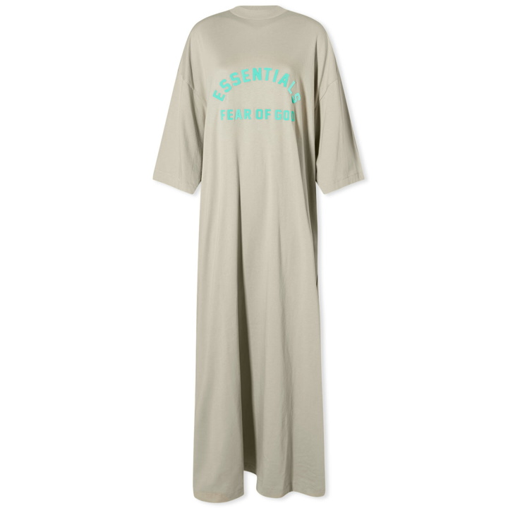 Photo: Fear of God ESSENTIALS Women's 3/4 Sleeve Dress in Seal