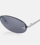 Fendi Fendi First Crystal oval sunglasses