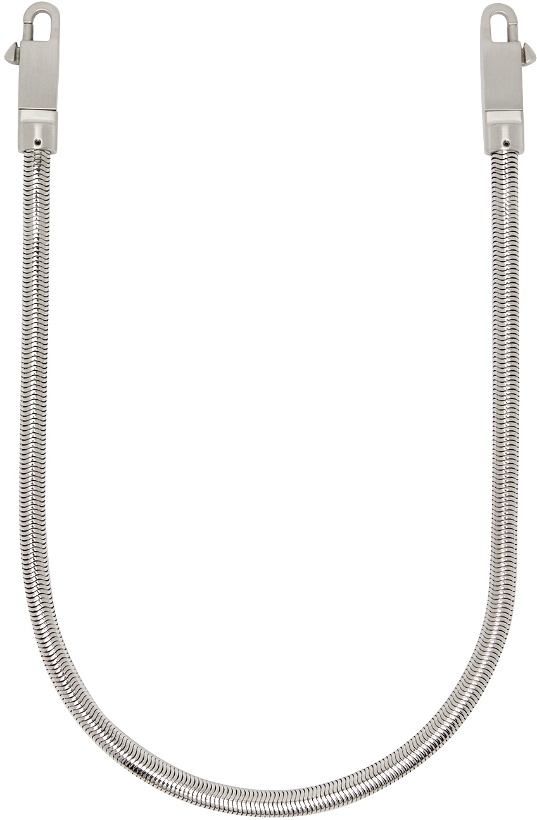 Photo: Rick Owens Silver Snake Chain Necklace