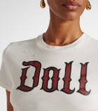 Dolce&Gabbana Printed cropped cotton jersey T-shirt