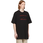 Raf Simons Black America Big Fit T-Shirt