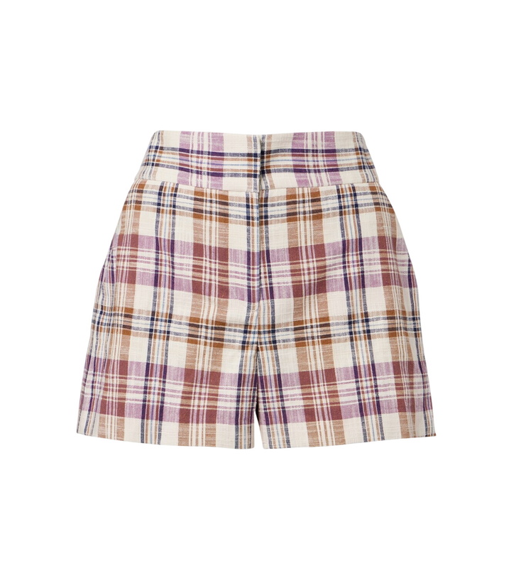 Photo: Veronica Beard Allen cotton-blend plaid shorts