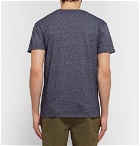Velva Sheen - Slim-Fit Mélange Cotton-Blend Jersey T-Shirt - Men - Navy