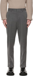 Solid Homme Gray Set Up Trousers