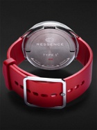 Ressence - Type 1 Slim Red Limited Edition Automatic 42mm Titanium and Rubber Watch, Ref. No. Type 1S 000