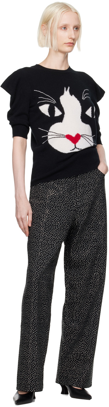 Marc Jacobs Black 'The Cat' Sweater