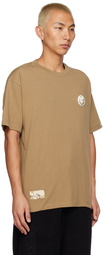 AAPE by A Bathing Ape Brown Patch T-Shirt