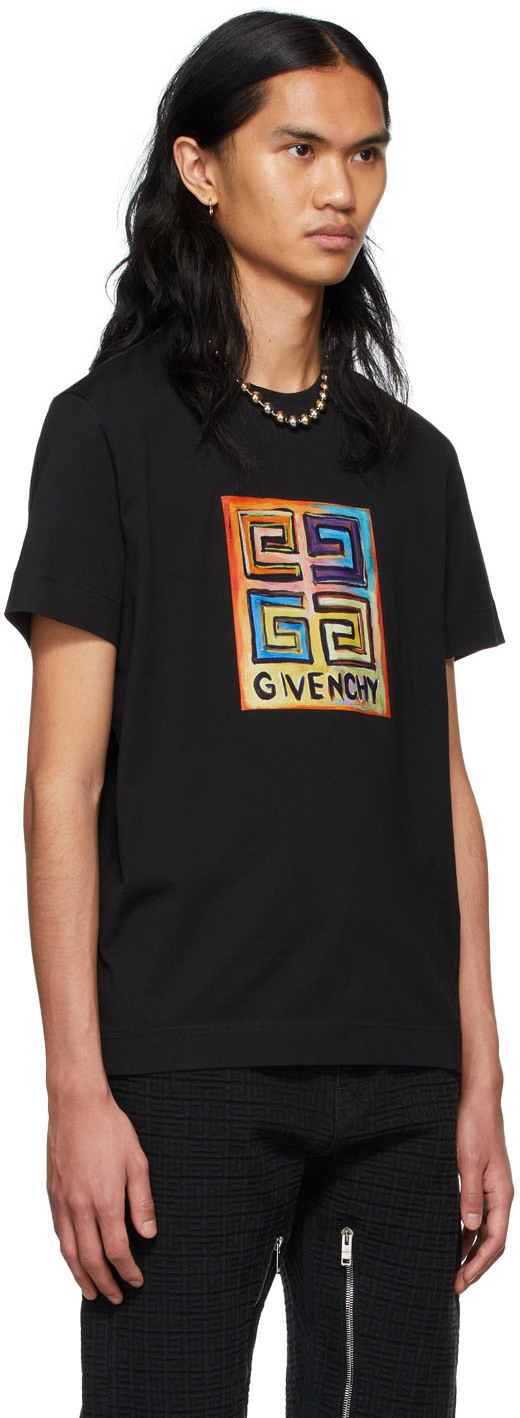 Givenchy - Josh Smith Logo-Print Cotton-Jersey T-Shirt - Blue Givenchy