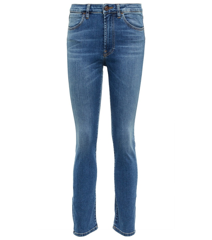 Photo: 3x1 N.Y.C. Mid-rise cropped boot-leg jeans