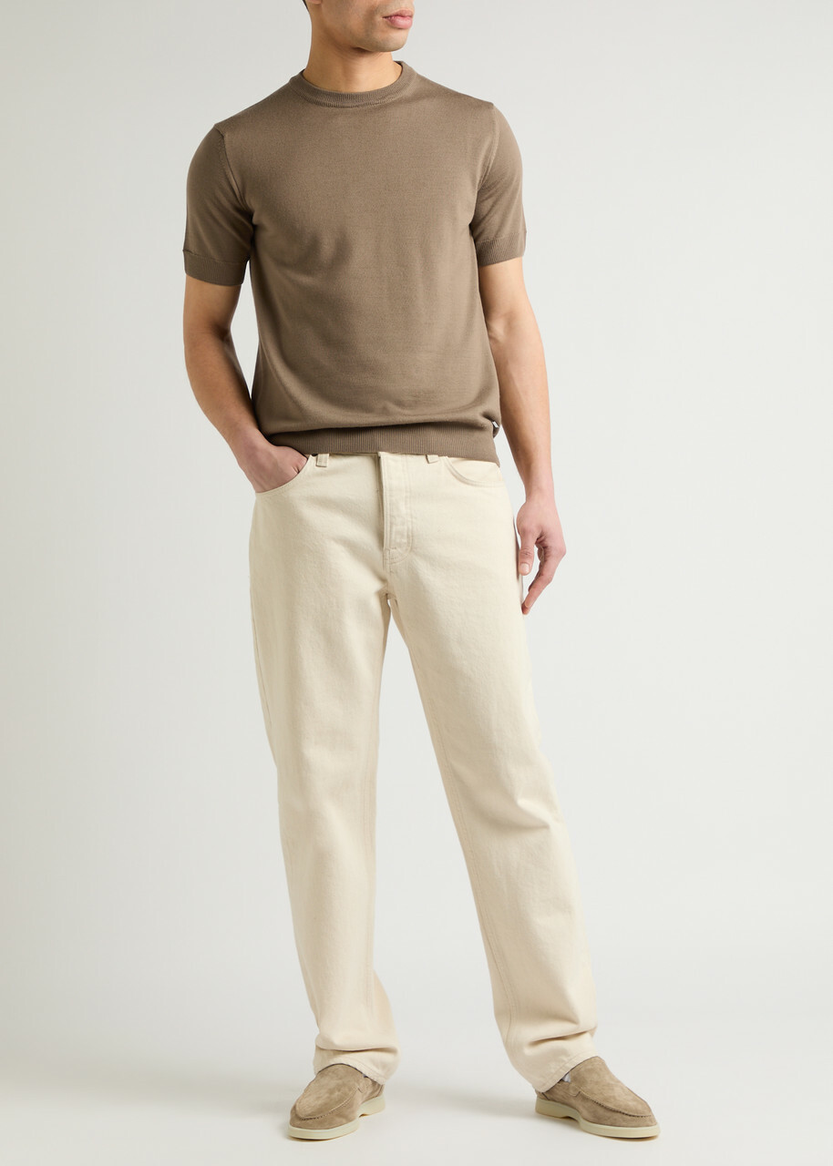 Aurélien Wool T-shirt Taupe
