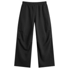 SKIMS Women's Lofty Garment Dye Fleece Boxer Sweatpants in Washed Onyx