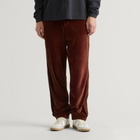 Rhude Men's Trofeo Velour Track Pants in Bordeaux