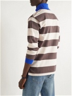 DRAKE'S - Striped Cotton-Jersey Rugby Shirt - Multi
