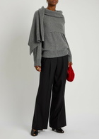 Armarium Giorgia Pleated Wide-leg Wool Trousers Black