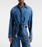 Sportmax Pevera cropped denim shirt