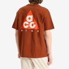 Nike Men's ACG Dri-Fit T-Shirt in Cinnamon// Picante Red